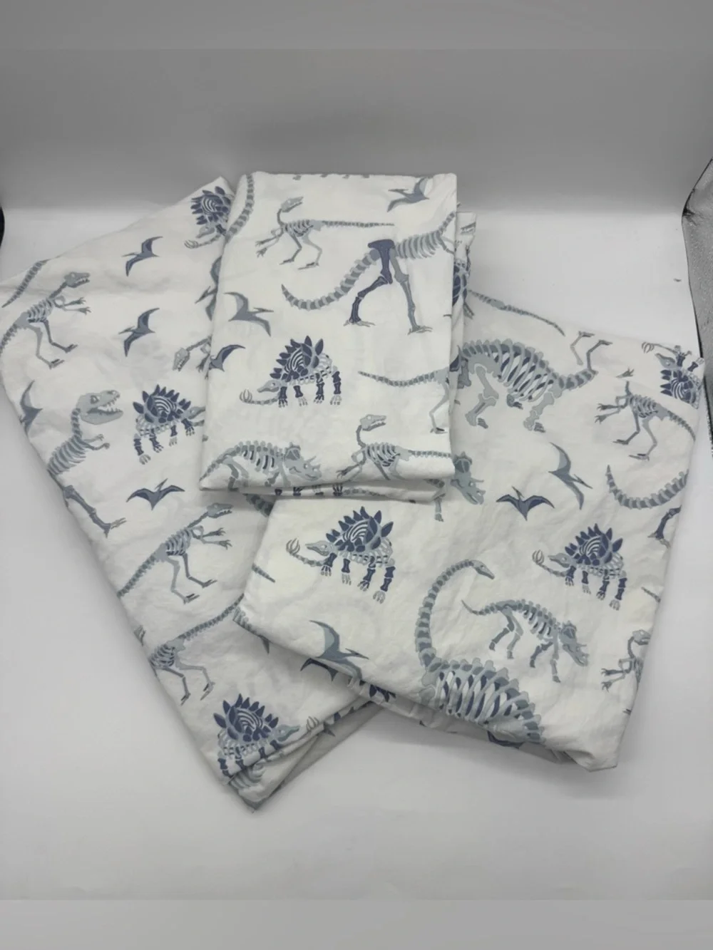 Pottery Barn Kids Dinosaur Bones Glow in the Dark Sheet Set